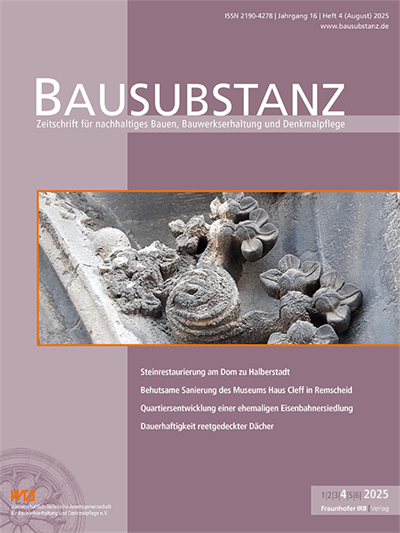 Cover der Ausgabe: Bausubstanz Jahrgang 16 (2025), Heft 4