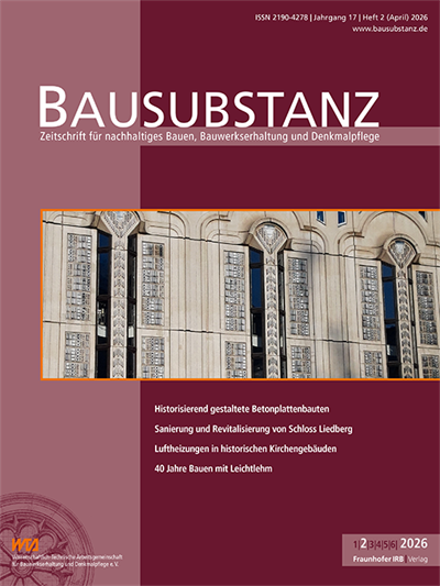 Cover der Ausgabe: Bausubstanz Jahrgang 17 (2026), Heft 2