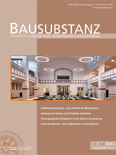 Cover der Ausgabe: Bausubstanz Jahrgang 17 (2026), Heft 3