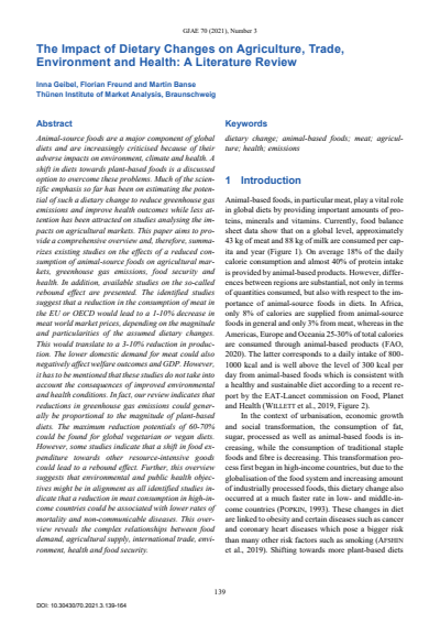 Cover of Volume: GJAE - German Journal of Agricultural Economics Volume 70 (2021), Edition 03