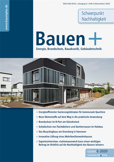 Cover of Volume: Bauen+ Volume 6 (2020), Edition 6