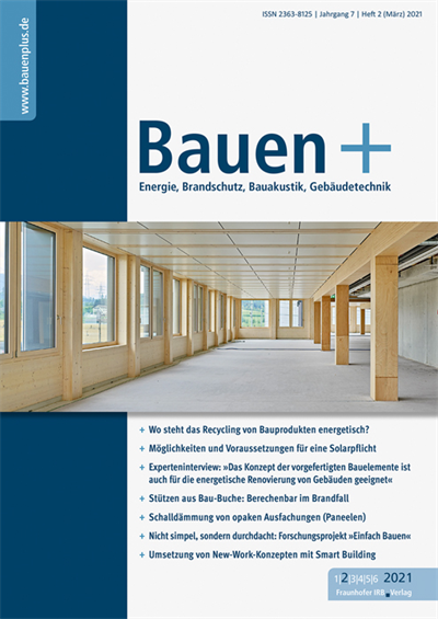 Cover of Volume: Bauen+ Volume 7 (2021), Edition 2