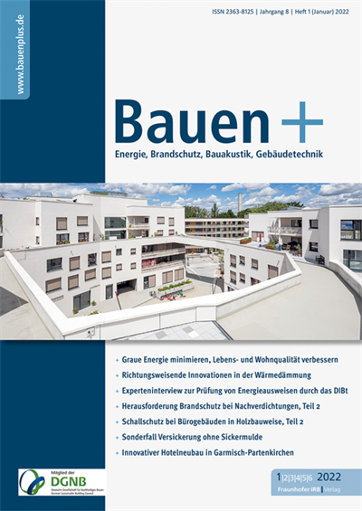 Cover of Volume: Bauen+ Volume 8 (2022), Edition 1