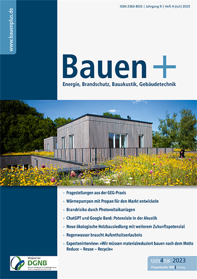 Cover of Volume: Bauen+ Volume 9 (2023), Edition 4