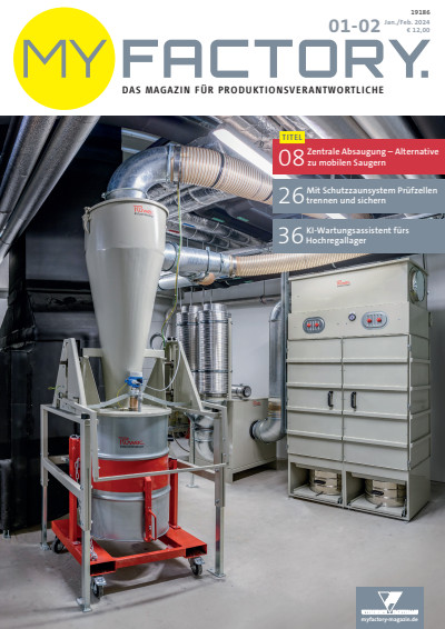 Cover der Ausgabe: MY FACTORY Jahrgang 65 (2024), Heft 01-02