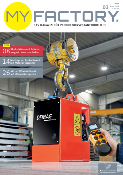 Cover der Ausgabe: MY FACTORY Jahrgang 65 (2024), Heft 03