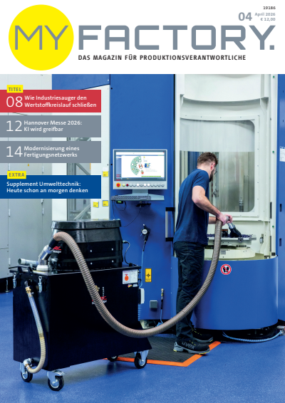 Cover der Ausgabe: MY FACTORY Jahrgang 67 (2026), Heft 04