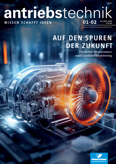 Cover der Ausgabe: antriebstechnik Jahrgang 63 (2024), Heft 01-02
