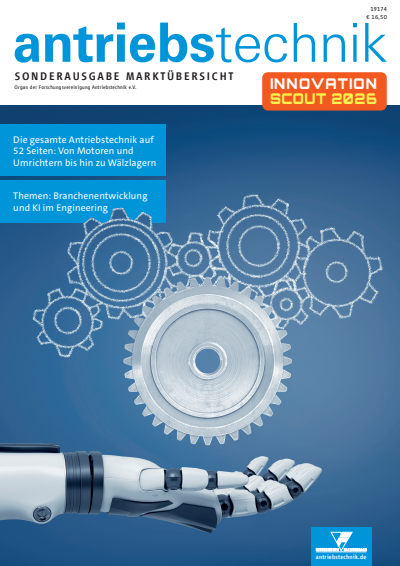 Cover der Ausgabe: antriebstechnik Jahrgang 64 (2025), Heft Innovation_Scout