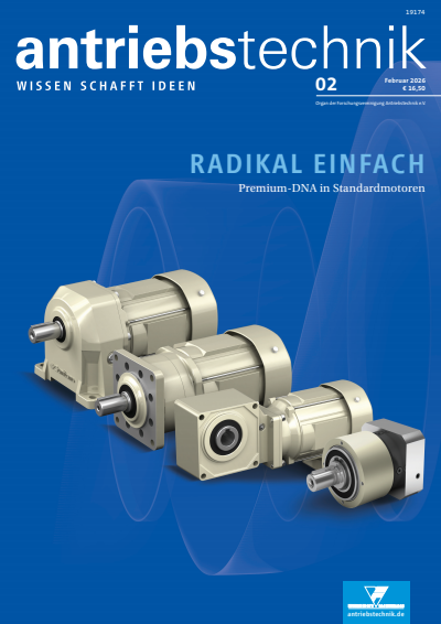 Cover der Ausgabe: antriebstechnik Jahrgang 65 (2026), Heft 02