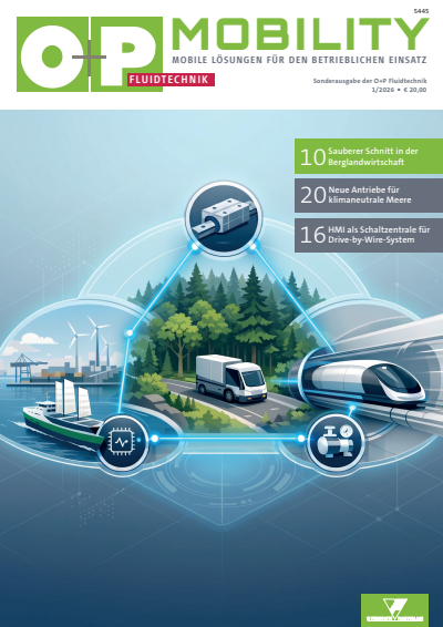 Cover der Ausgabe: O+P Fluidtechnik Jahrgang 70 (2026), Heft Mobility-1