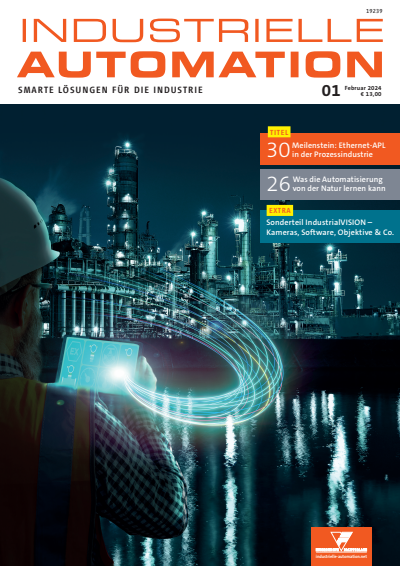 Cover der Ausgabe: INDUSTRIELLE AUTOMATION Jahrgang 36 (2024), Heft 01