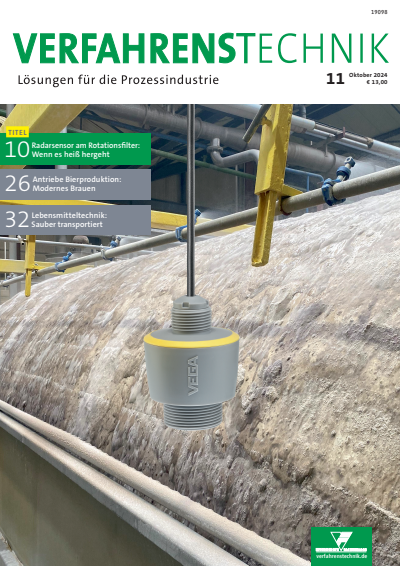 Cover der Ausgabe: Verfahrenstechnik Jahrgang 58 (2024), Heft 11