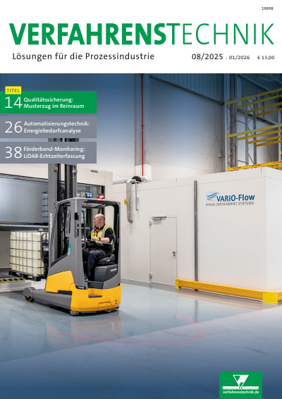 Cover der Ausgabe: Verfahrenstechnik Jahrgang 59 (2025), Heft 08