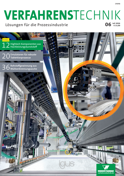 Cover der Ausgabe: Verfahrenstechnik Jahrgang 60 (2026), Heft 06