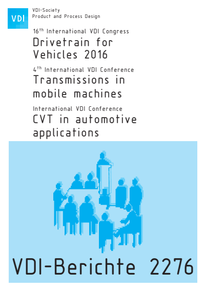 Cover of book: Drivetrain for Vehicles 2016