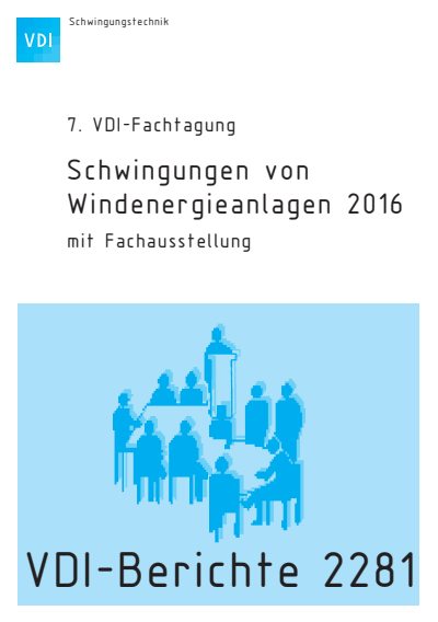 Cover of book: Schwingungen von Windenergieanlagen 2016