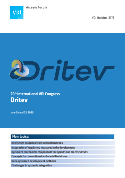 Cover des Buchs: Dritev – Drivetrain for Vehicles 2020