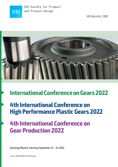 Cover des Buchs: International Conference on Gears 2022