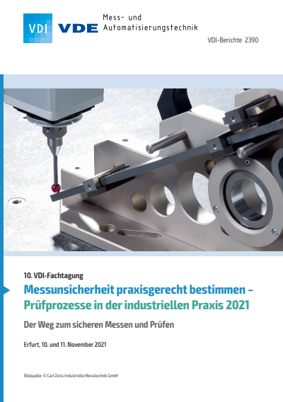 Cover des Buchs: Messunsicherheit praxisgerecht bestimmen – Prüfprozesse in der industriellen Praxis 2021