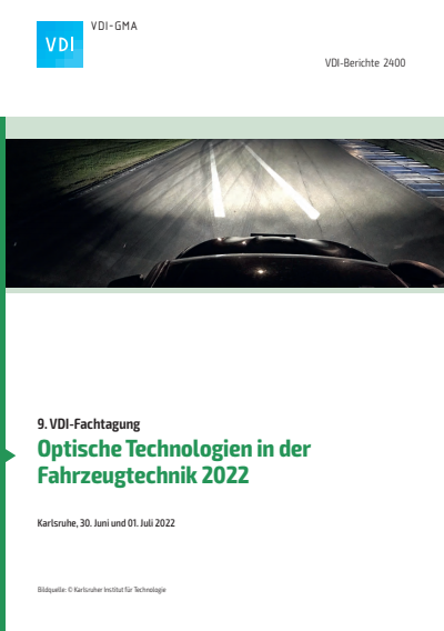 Cover des Buchs: Optische Technologien in der Fahrzeugtechnik 2022