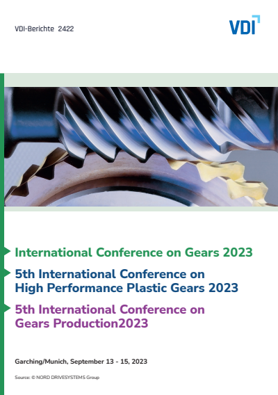 Cover des Buchs: International Conference on Gears 2023