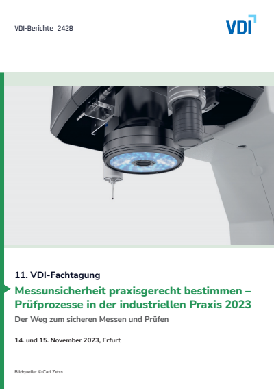 Cover des Buchs: Messunsicherheit praxisgerecht bestimmen – Prüfprozesse in der industriellen Praxis 2023