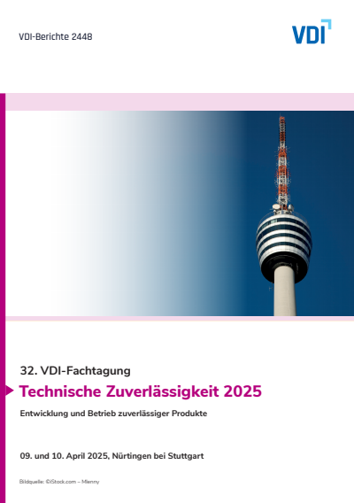 Cover des Buchs: Technische Zuverlässigkeit 2025
