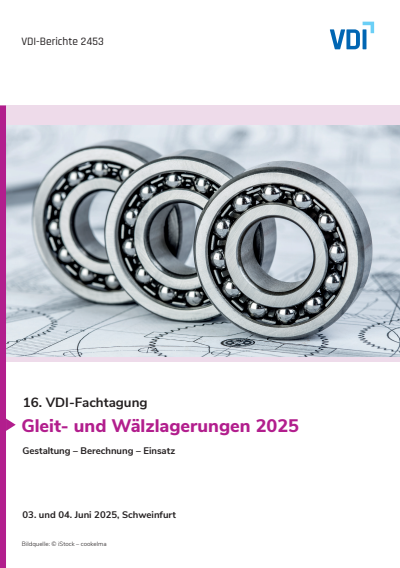 Cover of book: Gleit- und Wälzlagerungen 2025