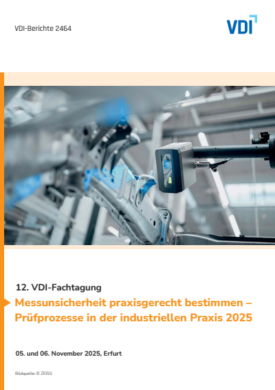 Cover des Buchs: Messunsicherheit praxisgerecht bestimmen – Prüfprozesse in der industriellen Praxis 2025