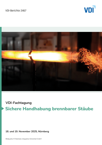 Cover of book: Sichere Handhabung brennbarer Stäube