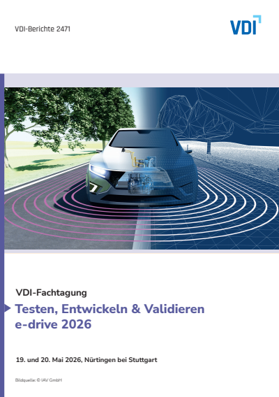 Cover of book: Testen, Entwickeln & Validieren e-drive 2026
