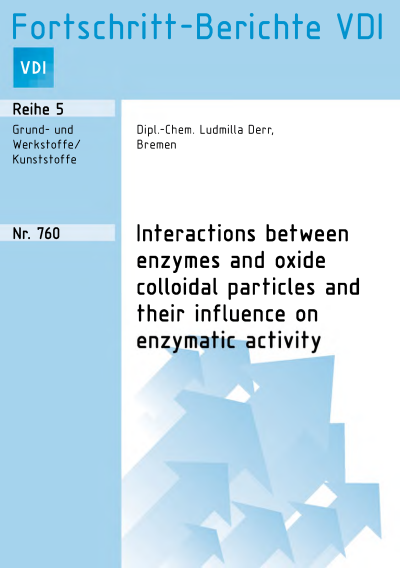 Cover of book: Interactions between enzymes and oxide colloidal particles and their influence on enzymatic activity