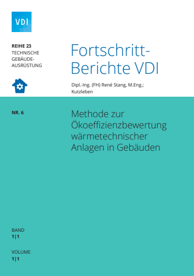 Cover des Buchs: Methode zur Ökoeffizienzbewertung wärmetechnischer Anlagen in Gebäuden