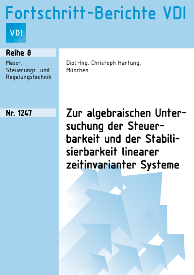 Cover des Buchs: Zur algebraischen Untersuchung der Steuerbarkeit und der Stabilisierbarkeit linearer zeitinvarianter Systeme