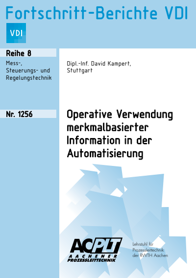 Cover des Buchs: Operative Verwendung merkmalbasierter Information in der Automatisierung
