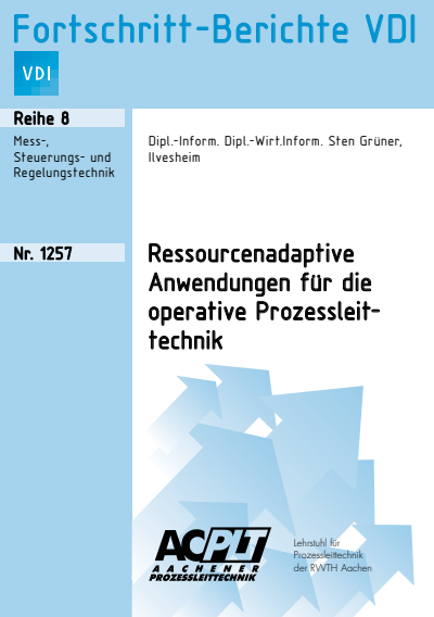 Cover des Buchs: Ressourcenadaptive Anwendungen für die operative Prozessleittechnik