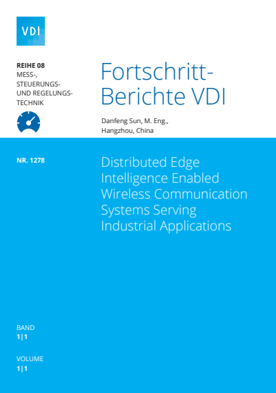 Cover des Buchs: Distributed Edge Intelligence Enabled Wireless Communication Systems Serving Industrial Applications