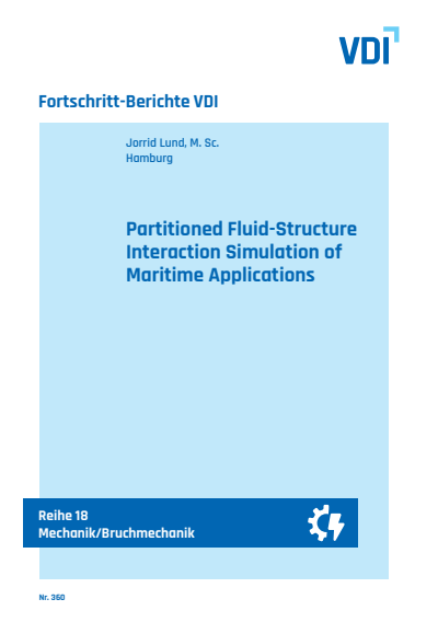 Cover des Buchs: Partitioned Fluid-Structure Interaction Simulation of Maritime Applications