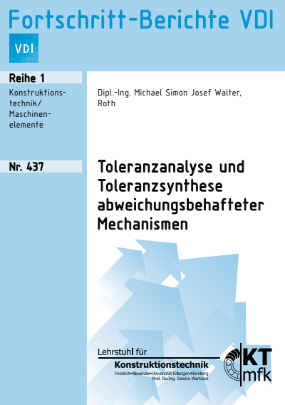 Cover des Buchs: Toleranzanalyse und Toleranzsynthese abweichungsbehafteter Mechanismen