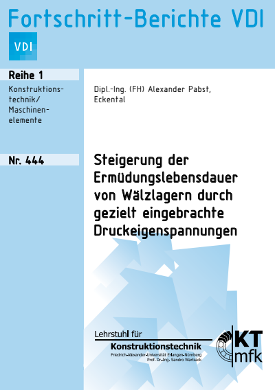 Cover des Buchs: Steigerung der Ermüdungslebensdauer von Wälzlagern durch gezielt eingebrachte Druckeigenspannungen