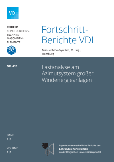 Cover of book: Lastanalyse am Azimutsystem großer Windenergieanlagen