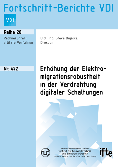 Cover of book: Erhöhung der Elektromigrationsrobustheit in der Verdrahtung digitaler Schaltungen