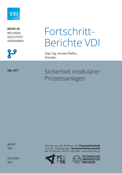 Cover of book: Sicherheit modularer Prozessanlagen