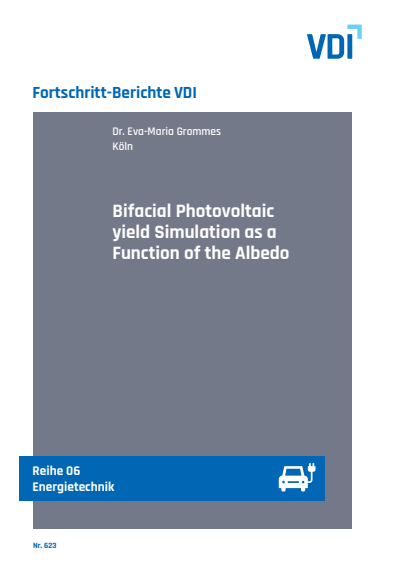 Cover of book: Bifacial Photovoltaic yield Simulation as a Function of the Albedo