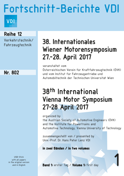 Cover des Buchs: 38. Internationales Wiener Motorensymposium 27.-28. April 2017
