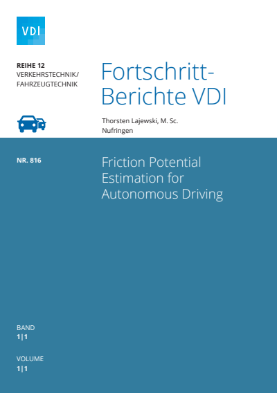 Cover des Buchs: Friction Potential Estimation for Autonomous Driving