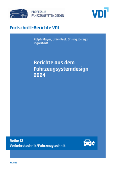 Cover of book: Berichte aus dem Fahrzeugsystemdesign 2024