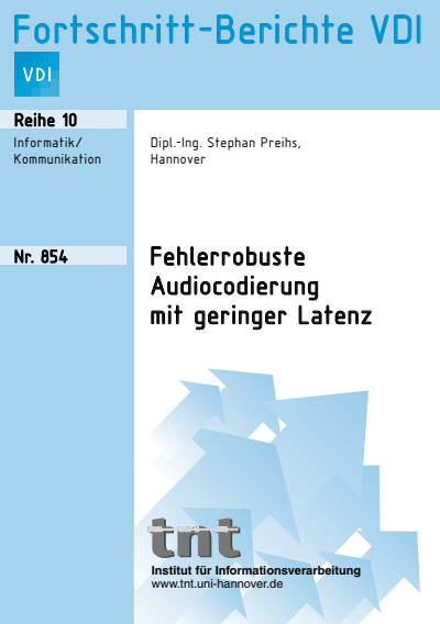 Cover of book: Fehlerrobuste Audiocodierung mit geringer Latenz