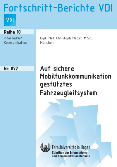 Cover of book: Auf sichere Mobilfunkkommunikation gestütztes Fahrzeugleitsystem